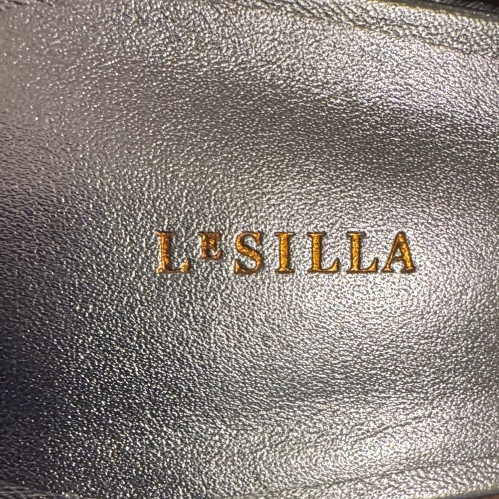 NWT Elegant LeSilla Silver with AB Crystals Women's Wedge Platform Sandals - Picture 2 of 15